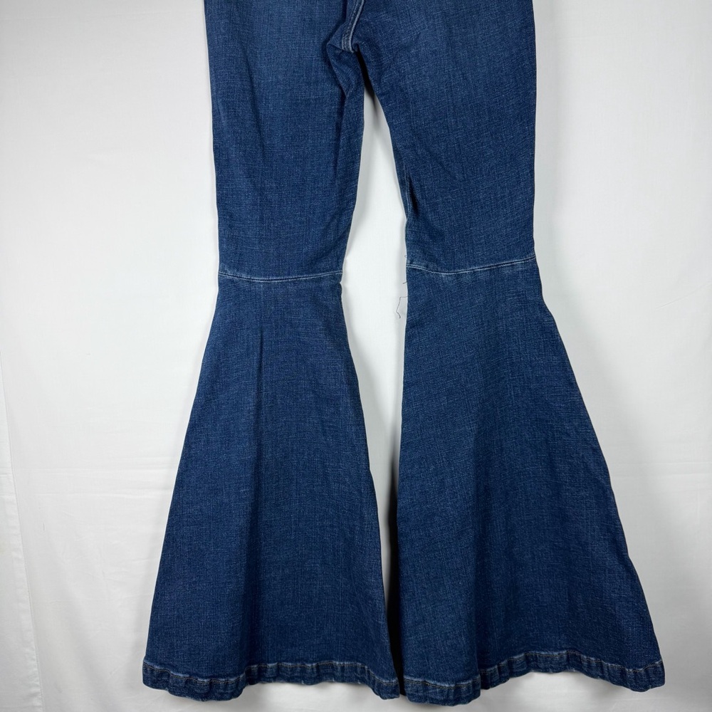 Wrangler Womens Retro Trumpet Flare Jeans 26x34 High Rise Bell Bottom 75th Anniv - Picture 6 of 16